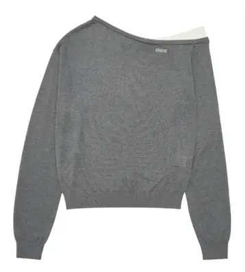 GROVE EDEN COMBI KNIT 니트 그레이