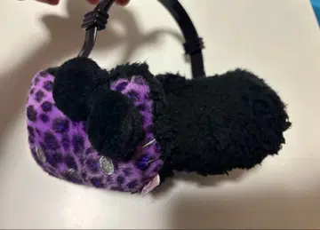 키티 표범 무늬 귀도리 퍼플 미사용품