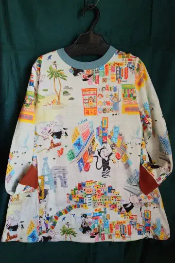 오레보레브라 돼지 패턴 튜닉