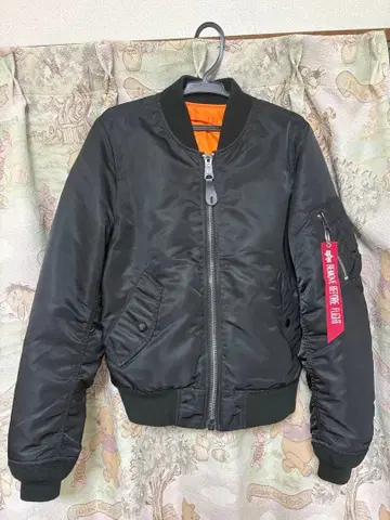 블랙 MA-1 플라이트 자켓 M 사이즈