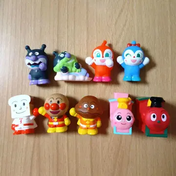 호빵맨 손가락 인형 소프트 비닐 바이킨 선인 SL맨 기본 캐릭터 세트