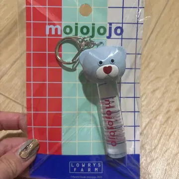 새상품 LOWRYSFARM mojojojo 립캡 키 참 곰