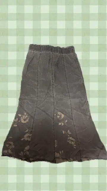 페어리 그런지 새상품급 플레어 스커트 브라운 y2k 그런지 모리걸