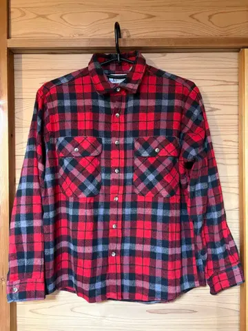 USA제 체크 무늬 플란넬 셔츠 PRIVATE PROPERTY