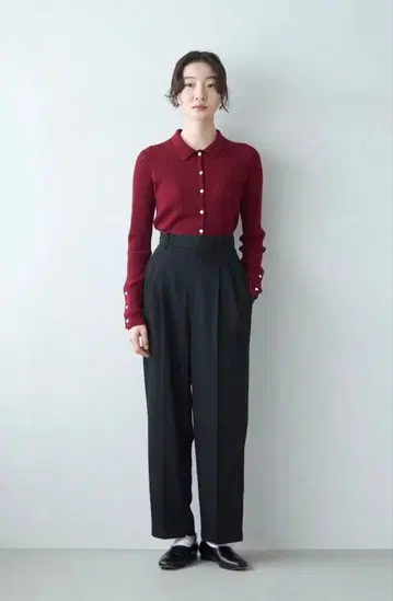 foufou 트로타 슬랙스 블랙 M