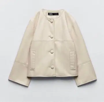 ZARA 페이크 가죽 자켓 Msize