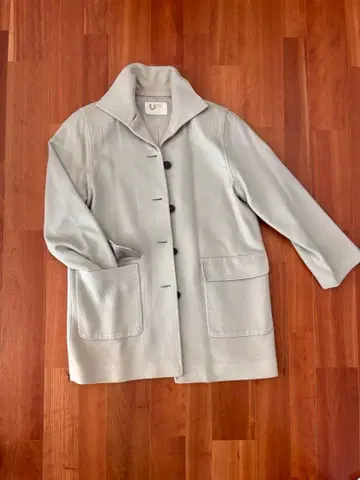 캐시미어 100% 라이트 그레이 코트