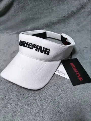 미사용품 브리핑 골프 선바이저 화이트