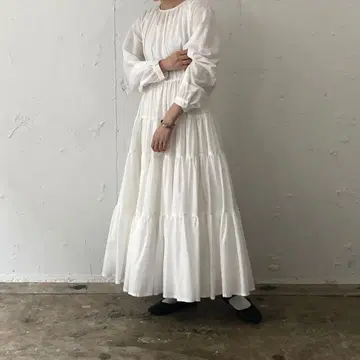 foufou [ THE DRESS #29 ] 래글런 슬리브 티어드 원피스