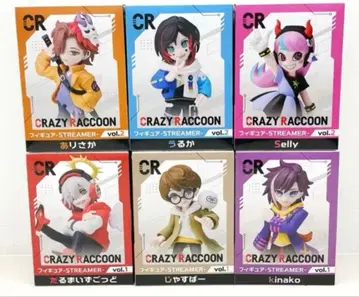 최저가 클레이 CRAZY RACCOON 피규어 6체 세트