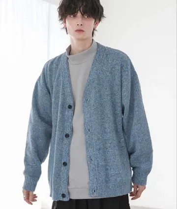 ASTRONOMY 멜란지 믹스 V넥 가디건