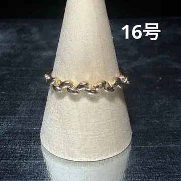 빈티지 패션반지 골드 16호 체인반지 개성있는 반지