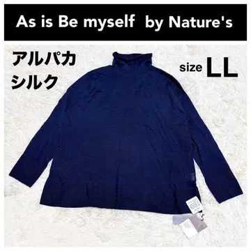 새상품 As is Be myself 네이처 니트 알파카 실크 LL