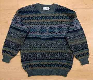 기하학 패턴 니트 스웨터