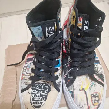 DC 바스키아 프린트 하이컷 스니커즈