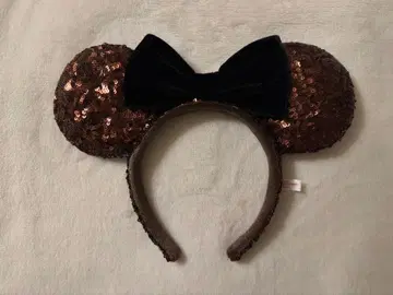 미니 머리띠 디즈니 리조트 브라운 벨로아 스팽글