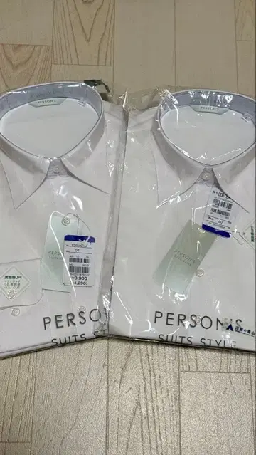 PERSON'S 수트 스타일 셔츠 2개 세트