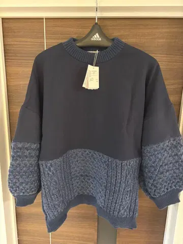 ways 케이블 짜임 니트 도킹 풀오버