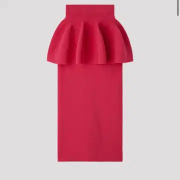 CFCL POTTERY LAYERED SKIRT 타이트 스커트 핑크