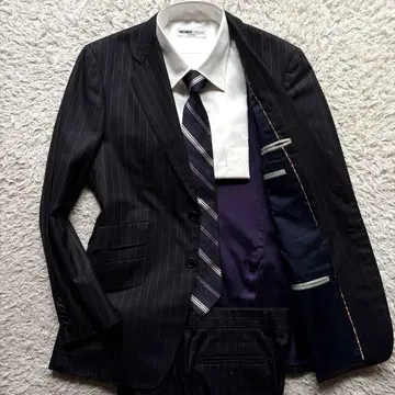 폴 스미스 셋업 수트 멀티 스트라이프 블랙