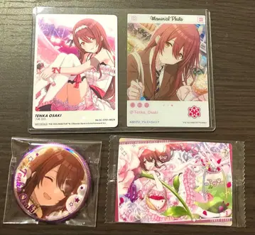 오사키 텐카 굿즈 세트 카드 배지
