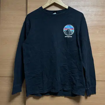 patagonia 블랙 롱 슬리브 티셔츠