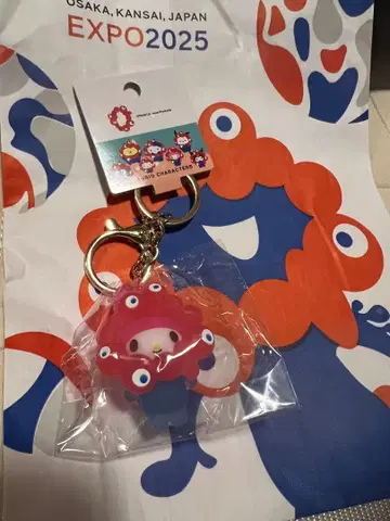 산리오 미야쿠미야쿠 변신 입체 마스코트 클리어 키링 마이멜로디