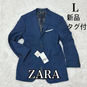 [ 새상품 택 포함 ] ZARA 테일러드 자켓 블루 L 총 안감 814
