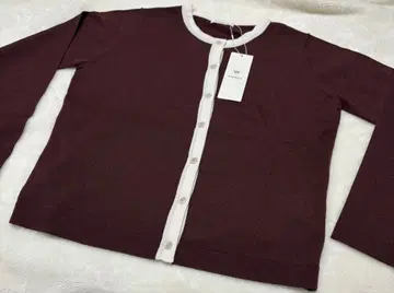 AMACA 보르도 브라운 가디건 38