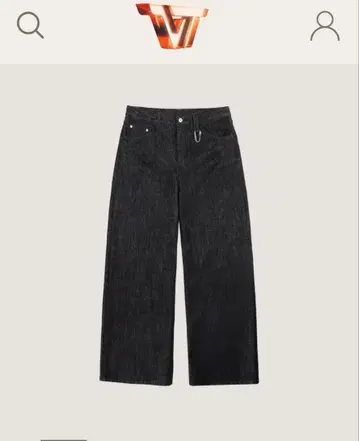 Trendtvision Raw Baggy Denim BLACK XS