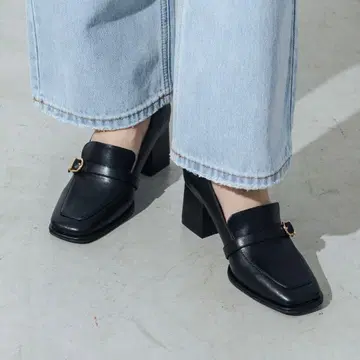 EVOL 스퀘어 6.5cm 벨트 로퍼 IZ5802