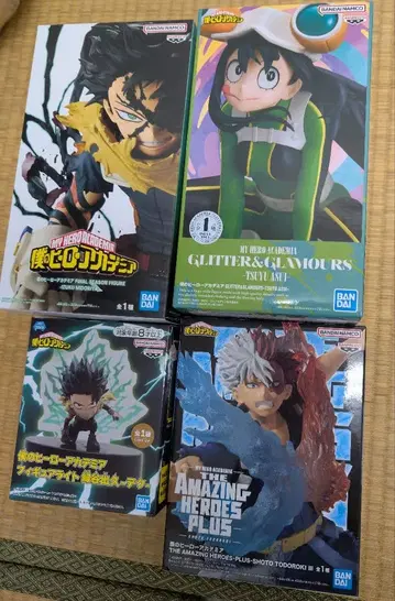 나의 히어로 아카데미아 피규어 3개 피규어 라이트 1개