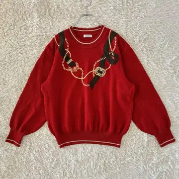 PINORE 긴팔 니트 자수 울 100%