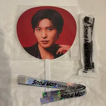 snowman 메구로 렌 부채 응원봉 은색 테이프