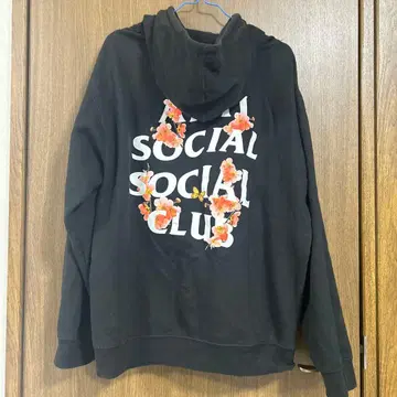 ANTI SOCIAL CLUB 블랙 후드티 L