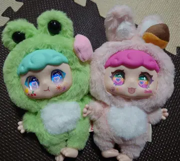 [ 익명 배송 ] kivo 봉제 인형 키링 2개 세트