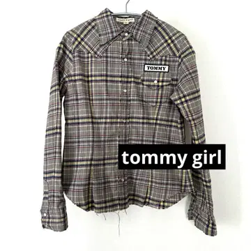 [ tommy girl ] 플란넬 셔츠 그레이 체크