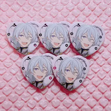 앙스타 스타포니 하트형 캔뱃지 와타루