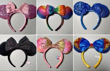 디즈니 머리띠 6개 묶음 판매!