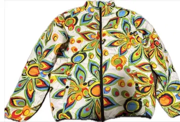 LoudMouth 컬러풀 꽃무늬 다운 자켓 L