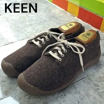 컨디션 최상 킨 하우저 레이스 울 펠트 브라운 28cm