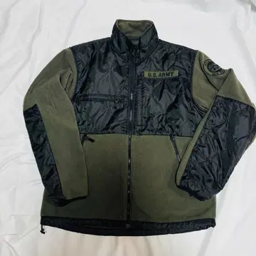 퀼트 콤비 플리스 자켓 / AVIREX XL 카키