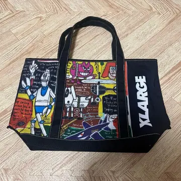 [레어] XLARGE 엑스라지 한정판 콜라보 토트백 블랙