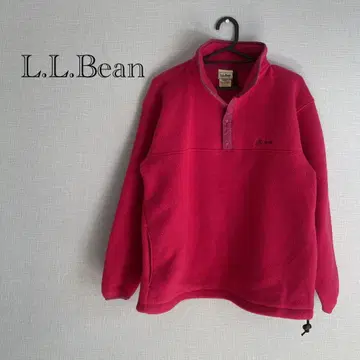 [레어] L.L.Bean 필기체 플리스 하프스냅 (S)