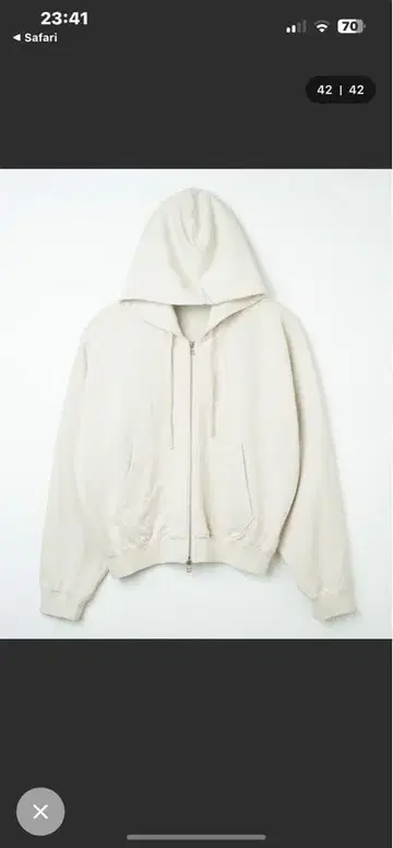 Forte(포르테) 더블 지퍼 후드티