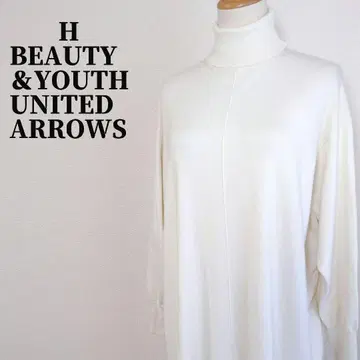 에이치 뷰티&유스 터틀넥 울 혼방 니트 롱 원피스