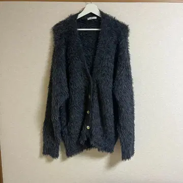 NICE CLAUP 샤기 가디건