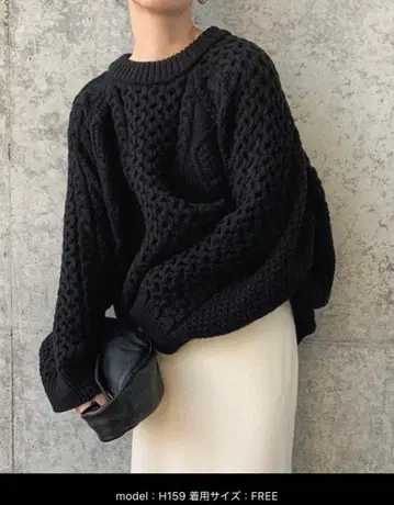 select MOCA 빈티지 스타일 케이블 니트 셀렉트 모카