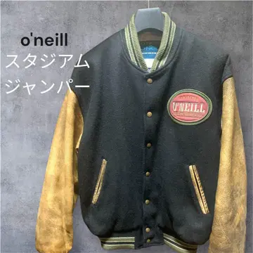 빈티지 바시티 자켓 O'NEILL 가죽 소매 따뜻함 발군!