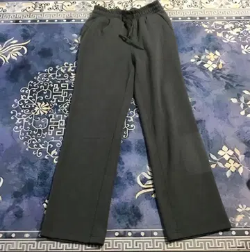 그레이 와이드 팬츠 허리밴딩 사이즈 6